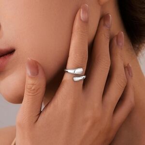 Non Tarnish Silver Tone Wrap Ring